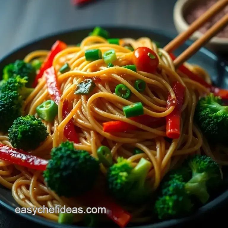 Sizzling Vegetable Lo Mein: a Wholesome Take on a Chinese Classic presentation
