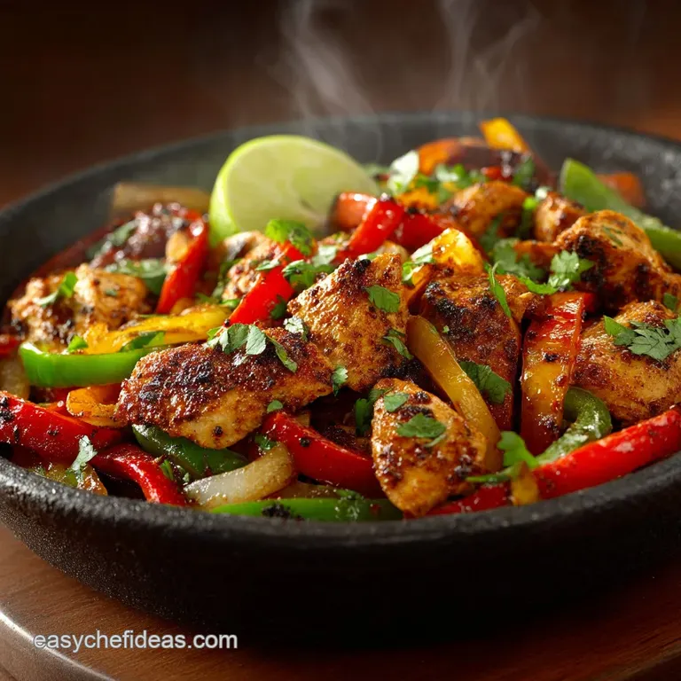 Sizzling StreetStyle Chicken Fajitas The Ultimate Smoky Lime Marinade