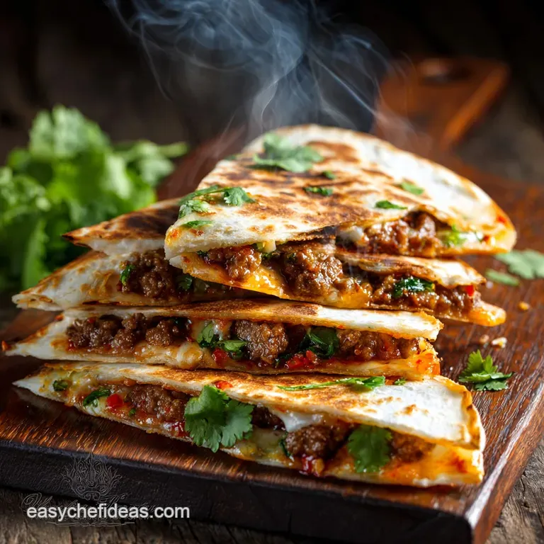 Skinny Buffalo Burger Quesadilla: Lean Turkey and Ultra-Crispy