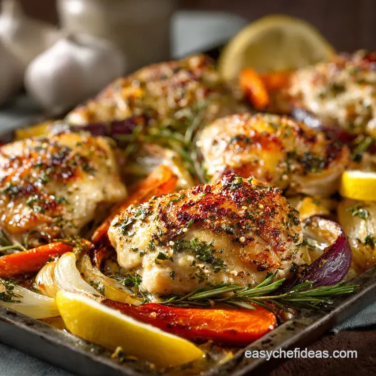 Skinny Recipes Collection: Mediterranean Lemon-Herb Chicken Traybake