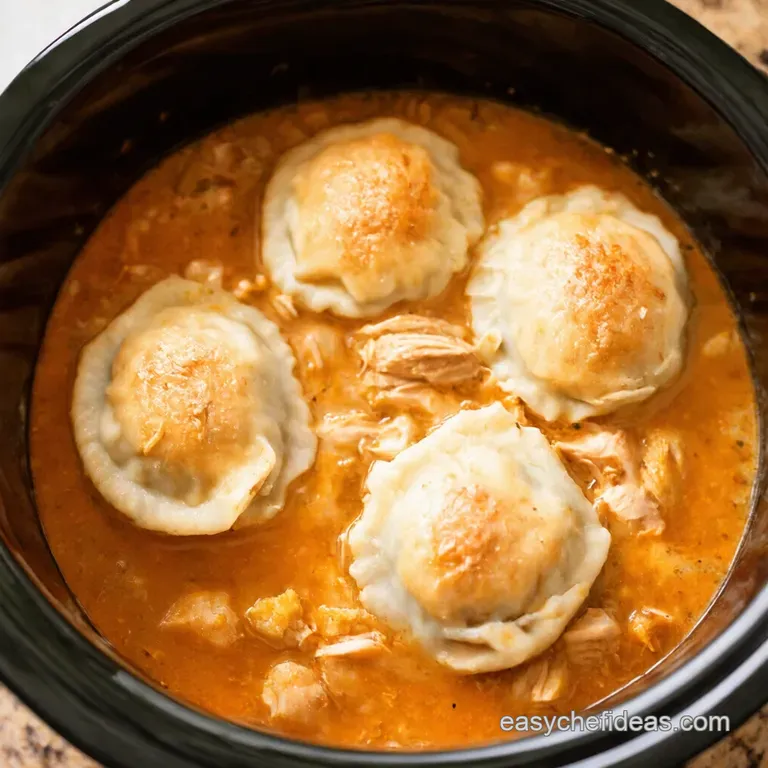 Slow Cooker Chicken and Dumplings presentation