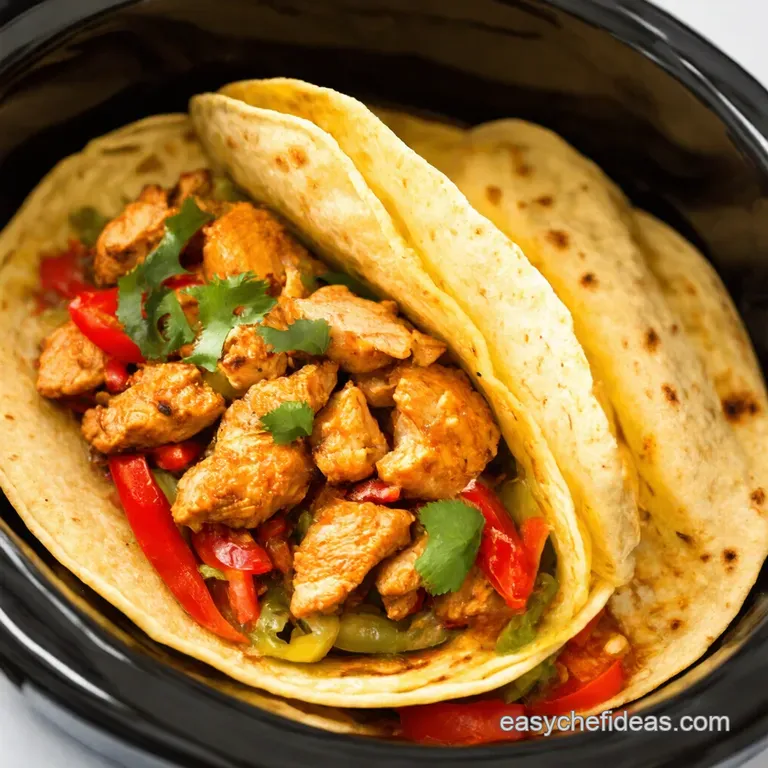 Slow Cooker Chicken Fajitas Fiesta Flavors Made Easy presentation