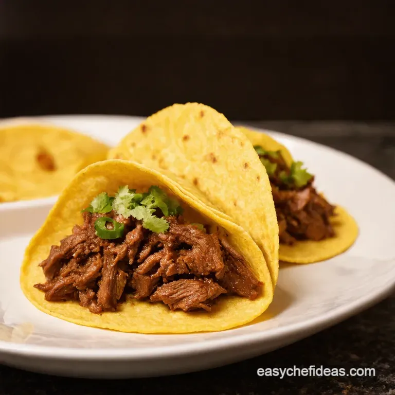 Slow Cooker Chipotle Shredded Beef: Taco Night Champion! presentation
