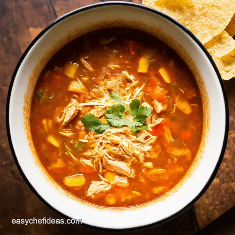 Slow Cooker Fiesta Chicken Tortilla Soup a Weeknight Winner presentation