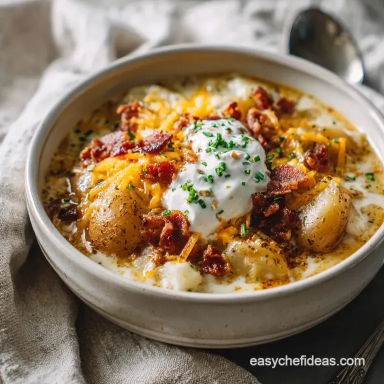 Slow Cooker Loaded Baked Potato Soup