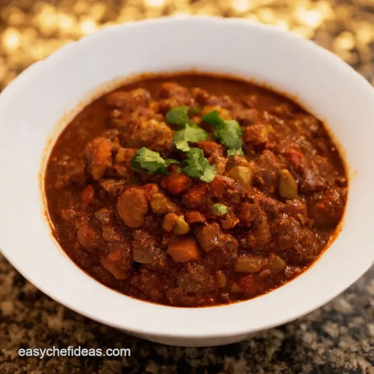 Slow Cooker Sunday Funday Chilli presentation