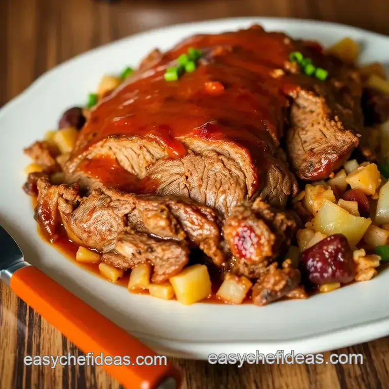 Slow Cooker Texas-Style Beef Brisket presentation