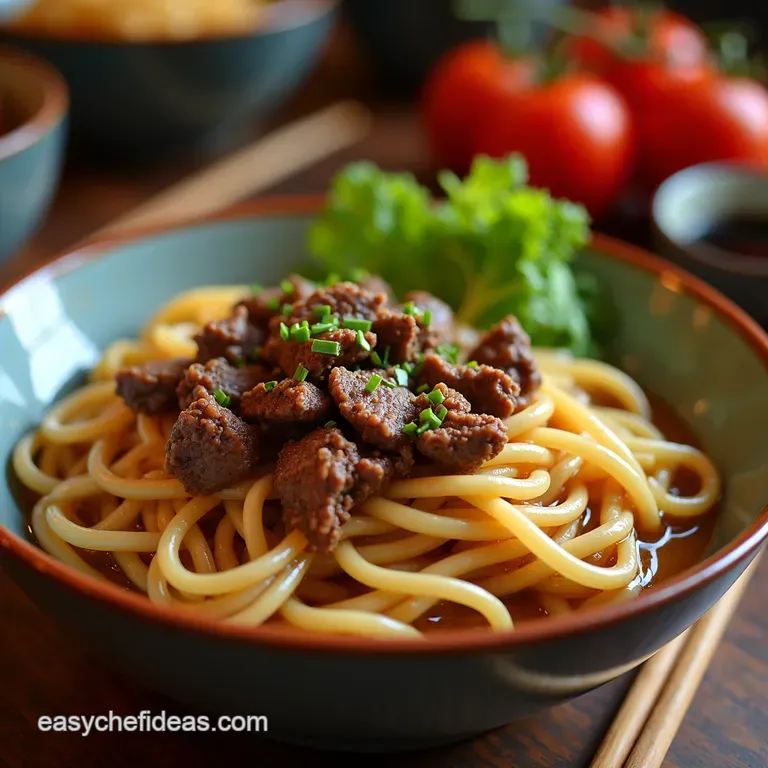 Slurpworthy Beef Udon Noodles a Weeknight Winner presentation