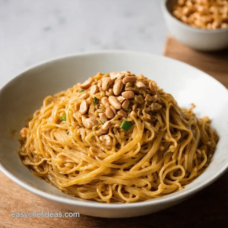 Slurpworthy Peanut Noodles Ready in a Flash presentation