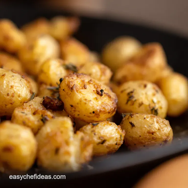 Small Potatoes Big Flavour Herbroasted Baby Potatoes presentation
