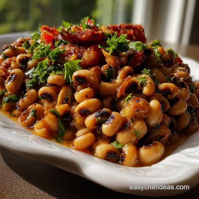 Velvety Smoke-Infused Black Eyed Peas