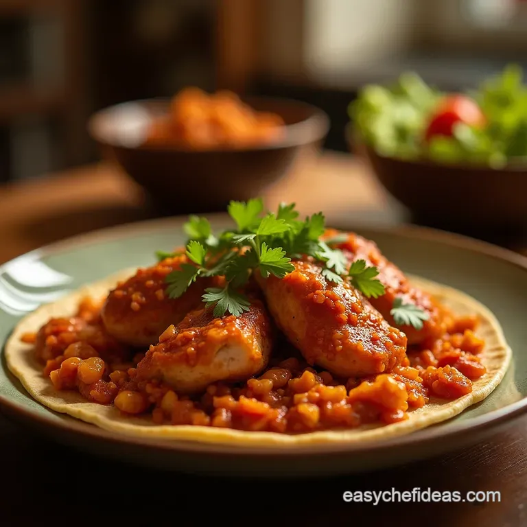 Proper Piquant Tinga Authentic Smoky Chipotle Chicken Tinga presentation