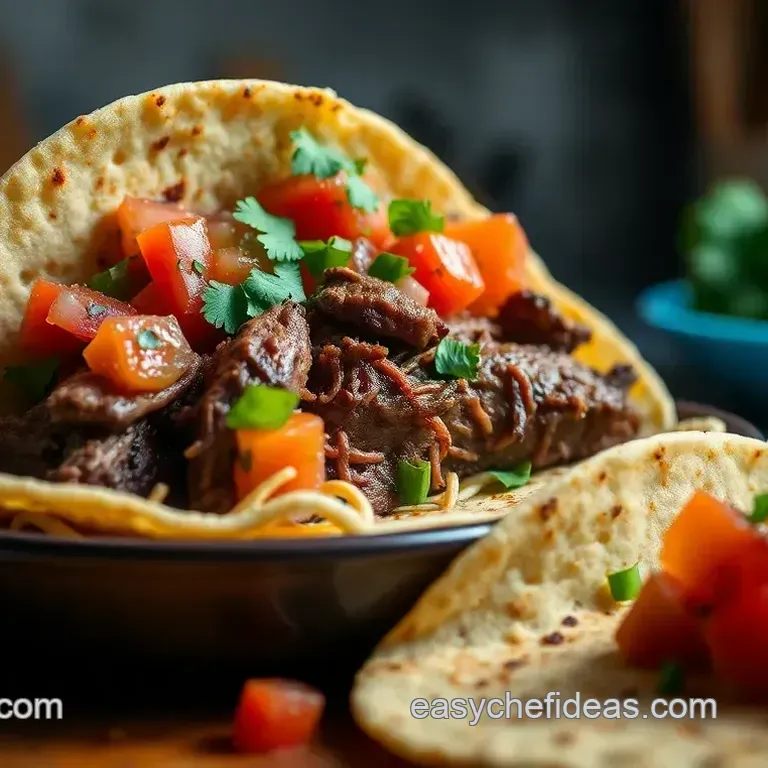 Smoky Slow-Cooked Brisket Tacos with Fresh Pico de Gallo