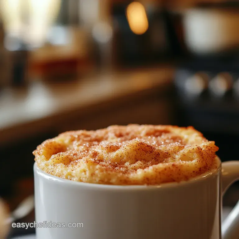 Snickerdoodle Mug Cake presentation
