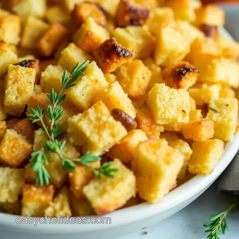 Southern Comfort Cornbread Stuffing presentation