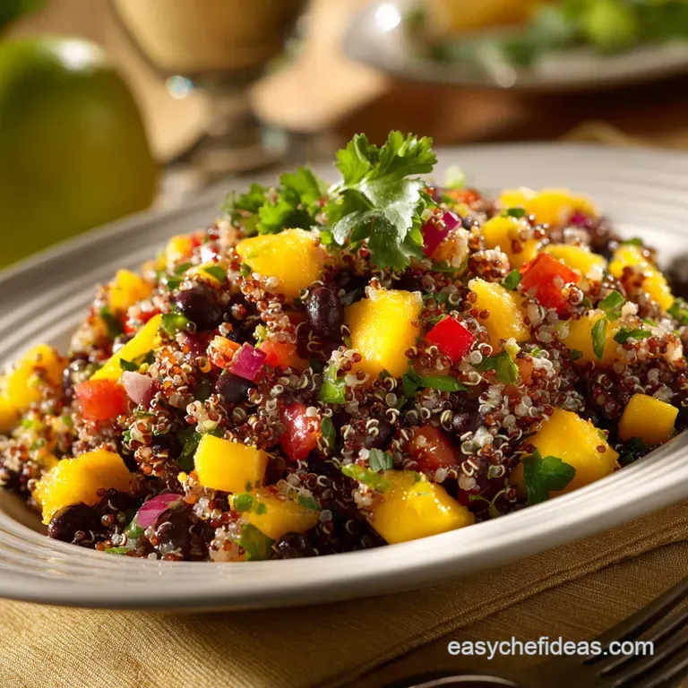 Southwestern Black Bean Quinoa and Mango Medley: The Zesty Fiesta Bowl