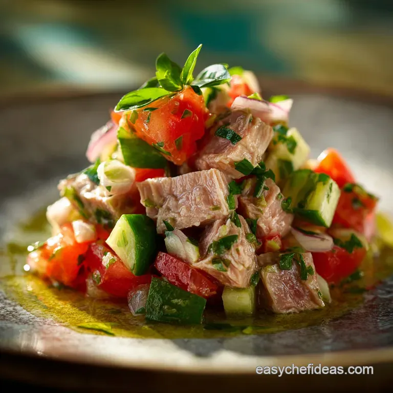 Speedy Canned Tuna Ceviche Zesty Lime Avocado and Crispy Tostadas