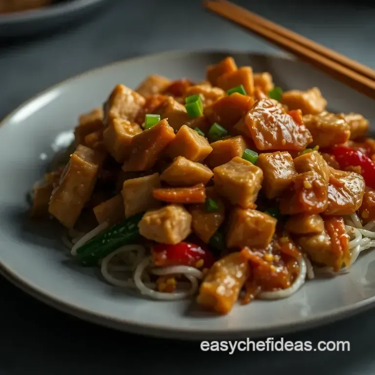 Speedy Chicken Chop Suey presentation