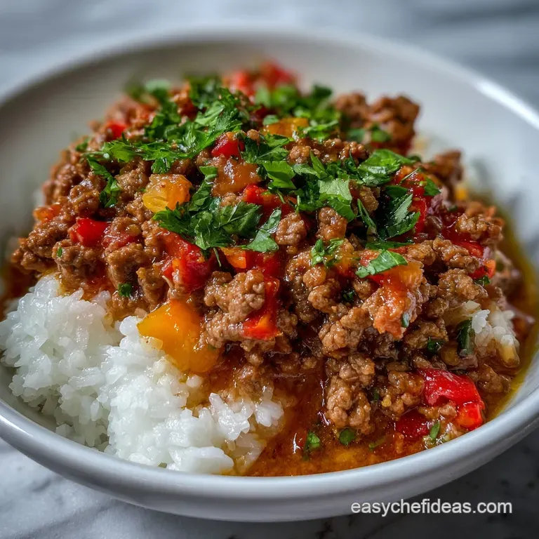 Instant Pot Picadillo: Speedy Cuban Ground Beef presentation
