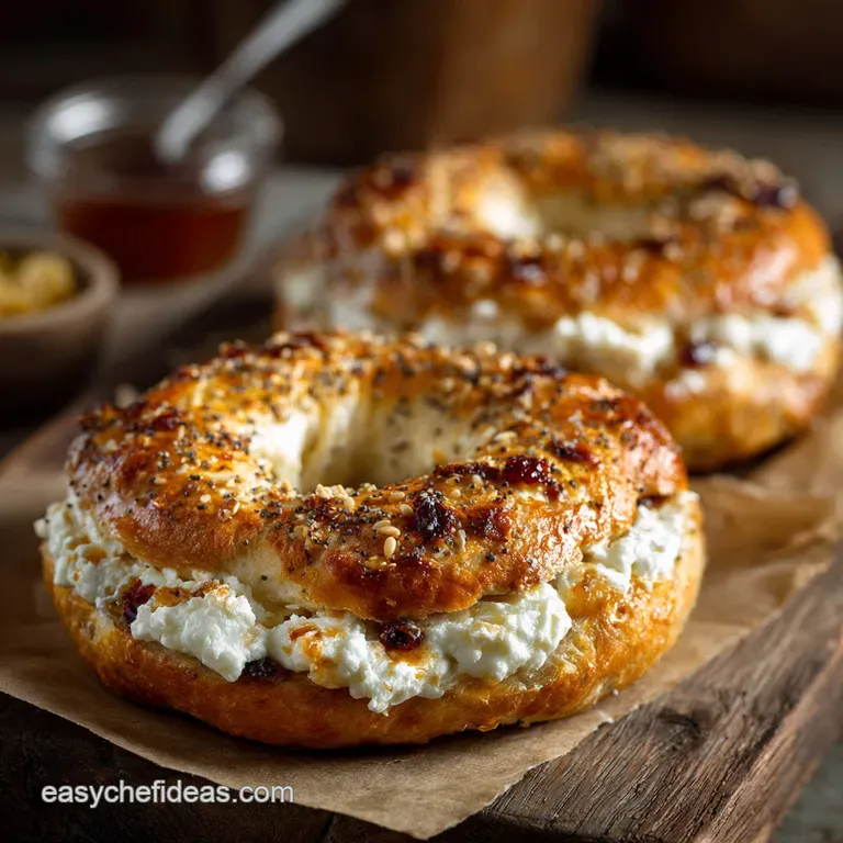 Cheeky Protein Powerhouse Speedy Cottage Cheese Bagels presentation