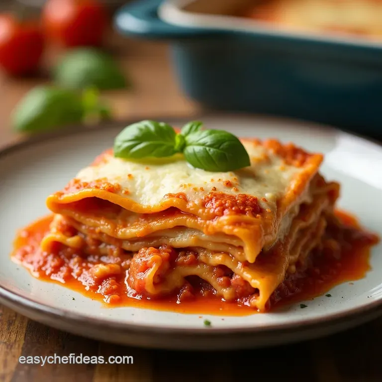 The Weeknight Wonder Speedy Lasagna with Creamy Ricotta Simple Sauce presentation