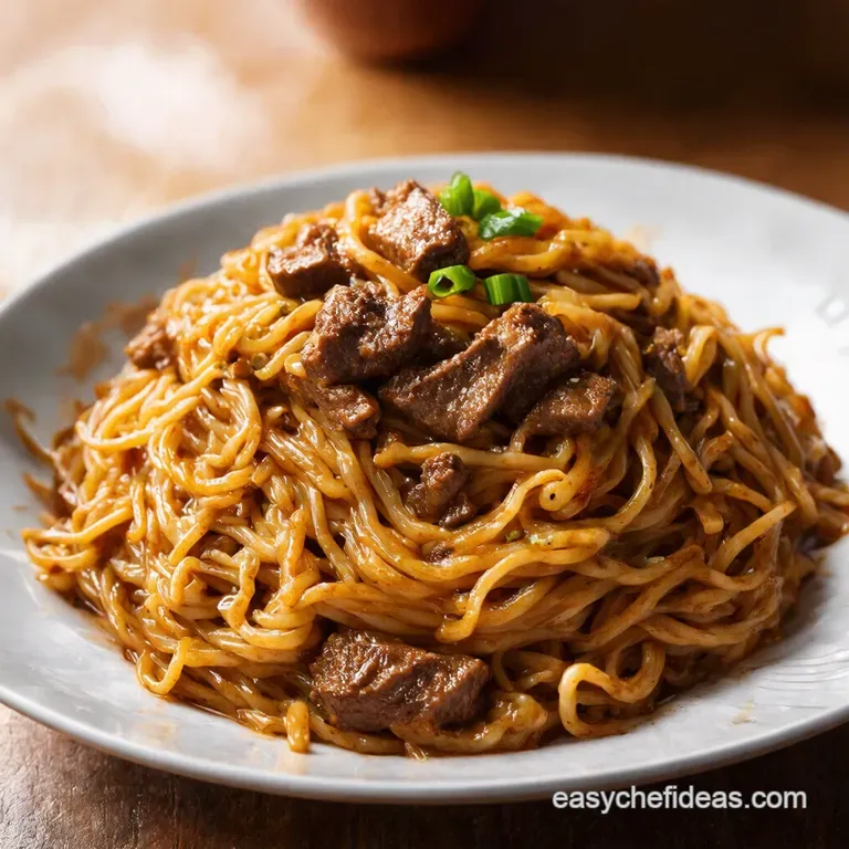 Speedy Satisfying Beef Chow Mein