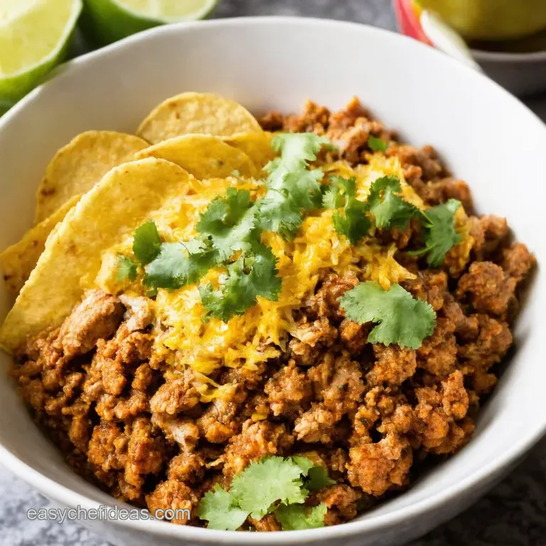 Speedy Satisfying Ground Turkey Taco Bowls presentation