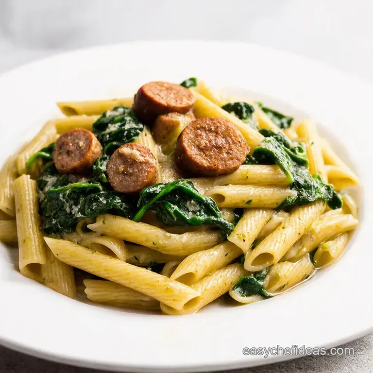 Speedy Sausage Spinach Pasta Perfection