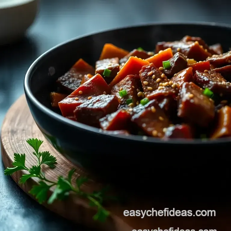 Speedy Sesame Beef Stir-Fry: Weeknight Warrior! presentation