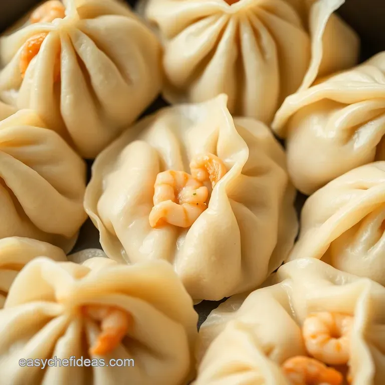 Speedy Shrimp & Ginger Dumplings with Soy-Ginger Dipping Sauce presentation