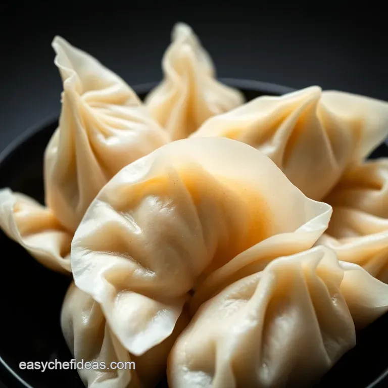 Speedy Shrimp & Ginger Dumplings with Soy-Ginger Dipping Sauce