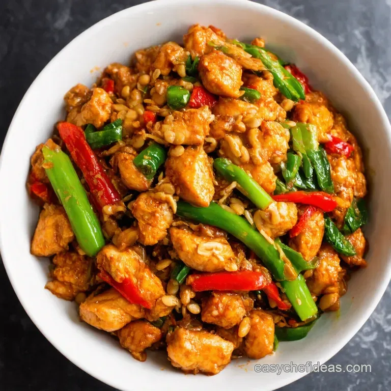 Speedy Spicy Peanut Chicken StirFry