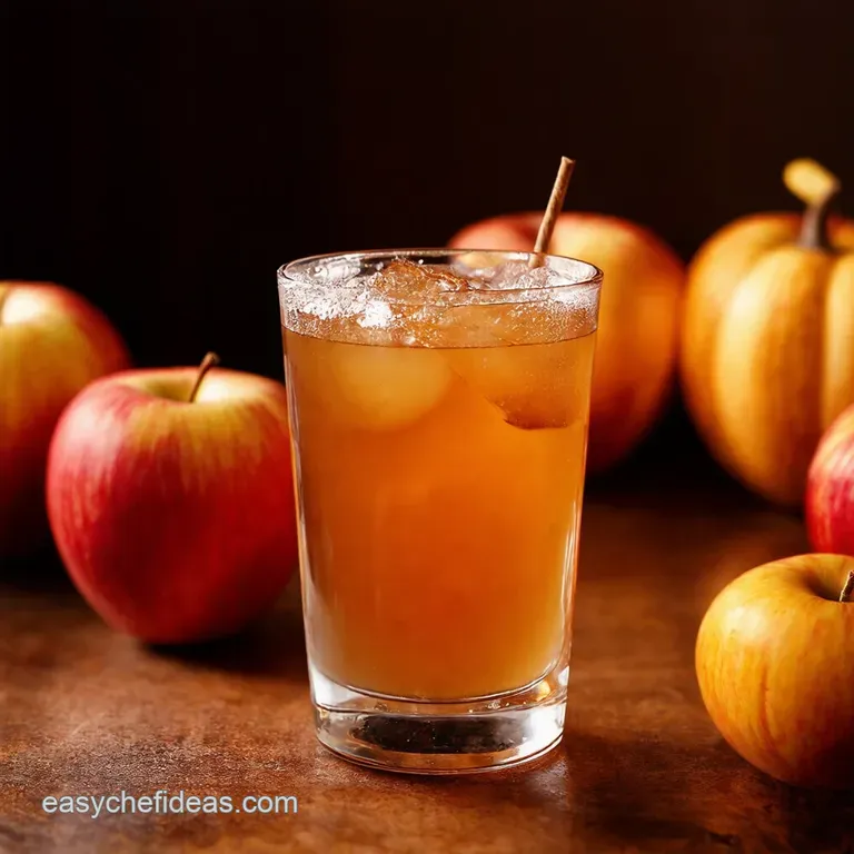 Spiced Apple Cider Old Fashioned presentation