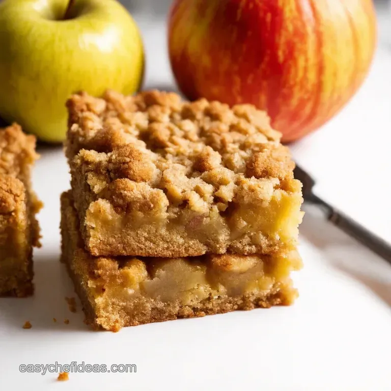 Spiced Apple Crumble Bars with Salted Caramel Drizzle