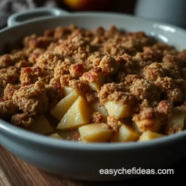 Spiced Apple Crumble: the Quintessential Comfort Bake presentation