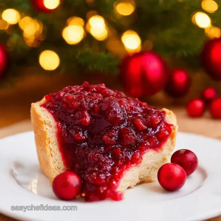 Spiced Cranberry Jam a Festive Burst of Flavor presentation