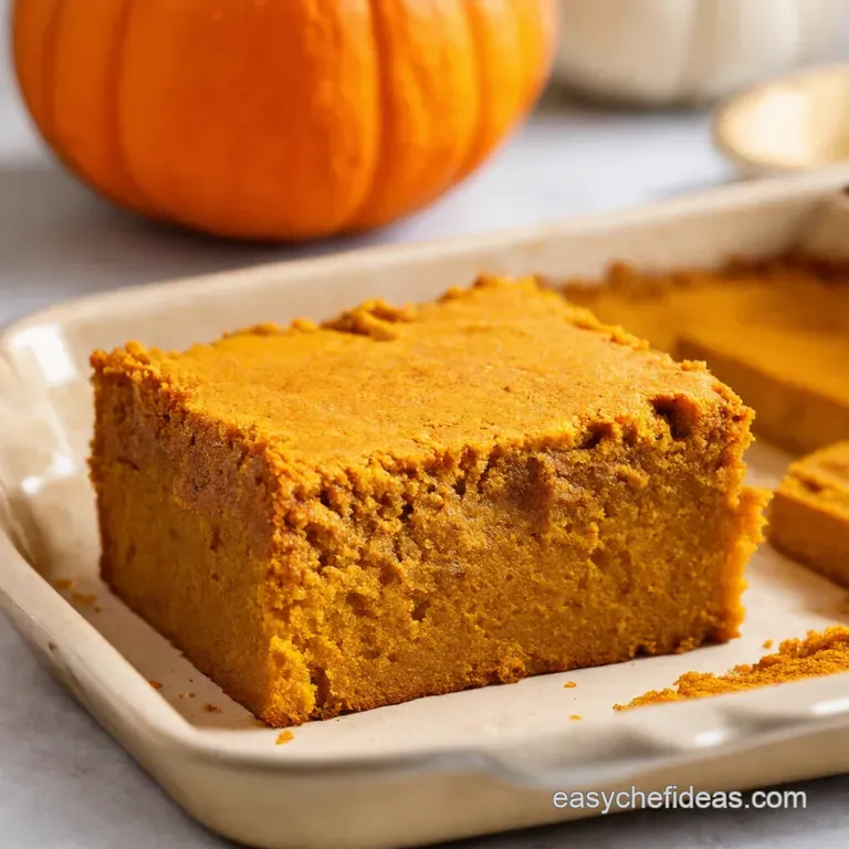 Spiced Pumpkin Ginger Traybake with Cream Cheese Frosting Swirl presentation