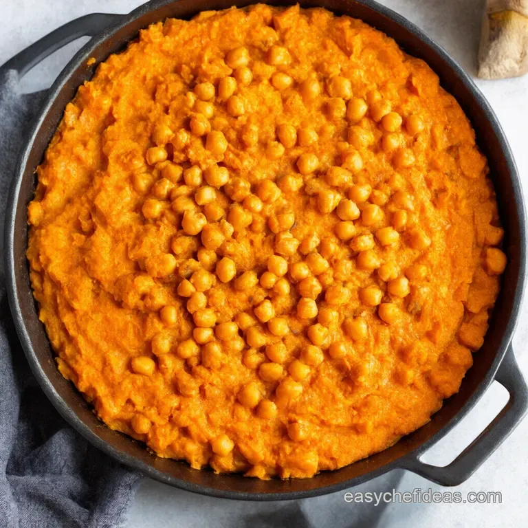 Spiced Sweet Potato Chickpea Traybake