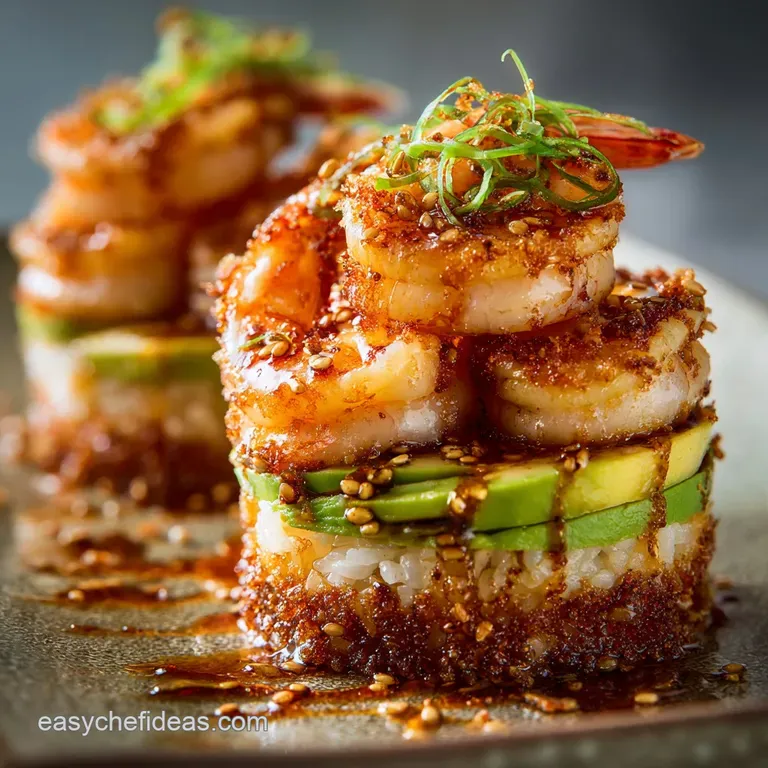 Spicy California Shrimp Stack The Pacific Fire Sushi Cake Towers
