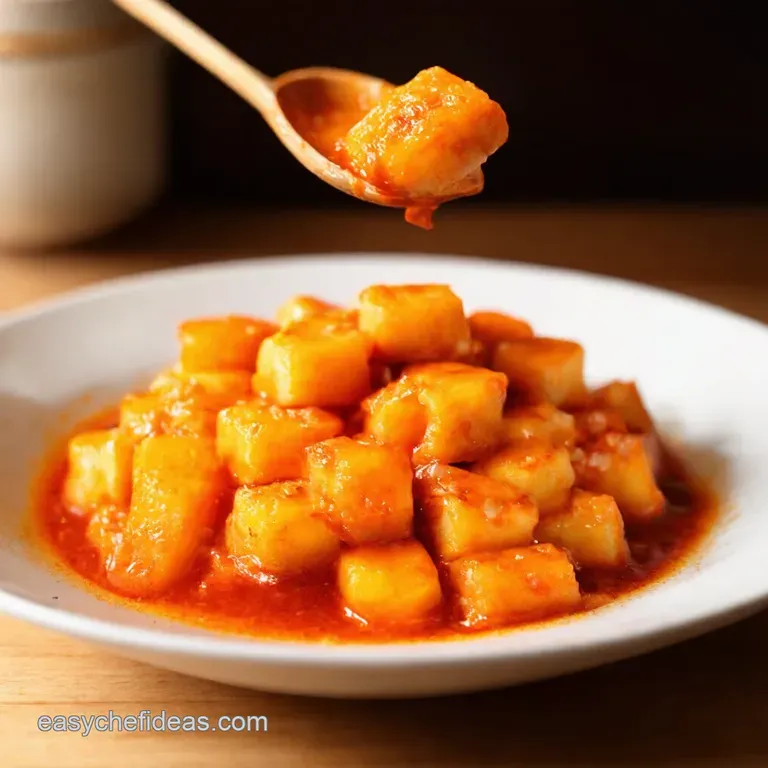Spicy Korean Rice Cakes Tteokbokki a Fiery Flavour Fiesta presentation