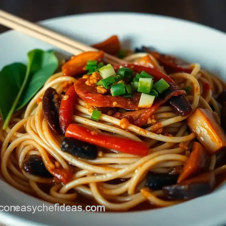 Spicy Thai Drunken Noodles (Pad Kee Mow)