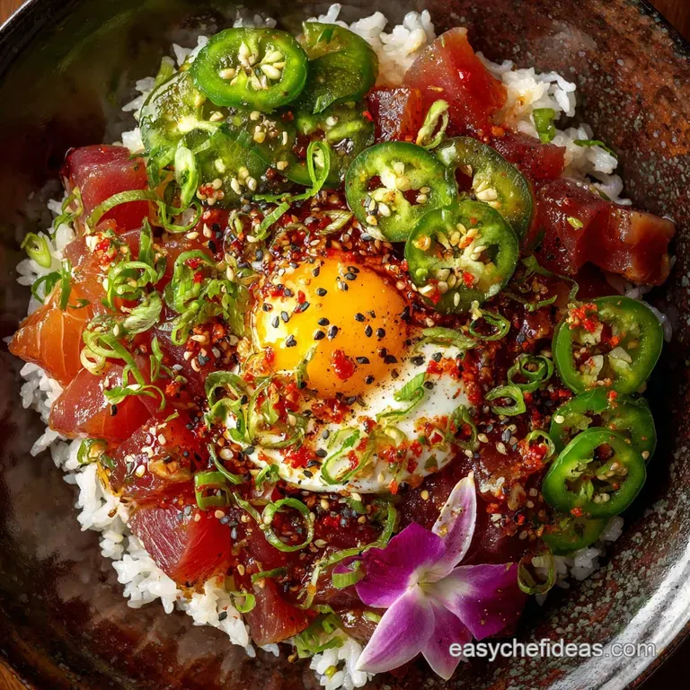 Spicy Tuna Poke Bowls: the Ultimate 50-Minute Ahi Tuna Recipe presentation