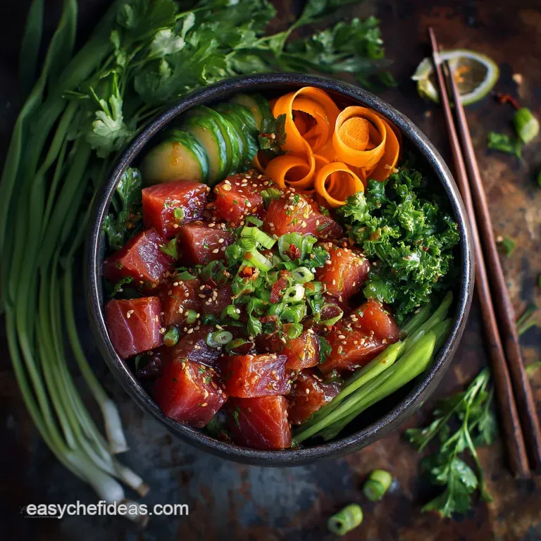 Spicy Tuna Poke Bowls: The Ultimate 50-Minute Ahi Tuna Recipe
