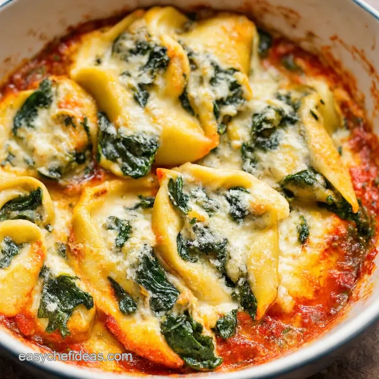 Spinach Ricotta Stuffed Shells presentation