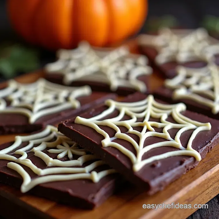 Spooktacular Spiderweb Bark presentation