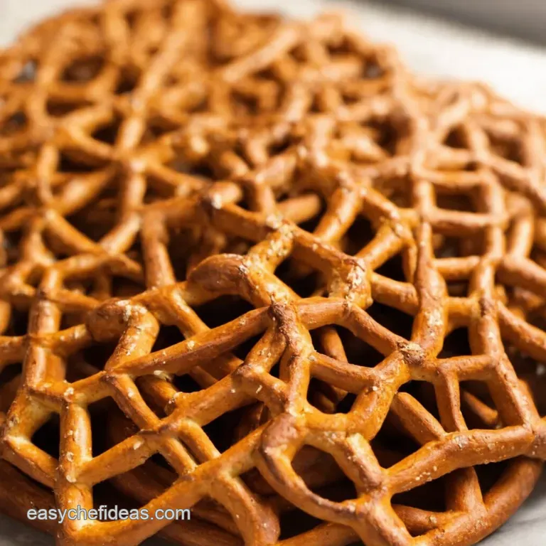 Spooky Spiderweb Pretzels presentation
