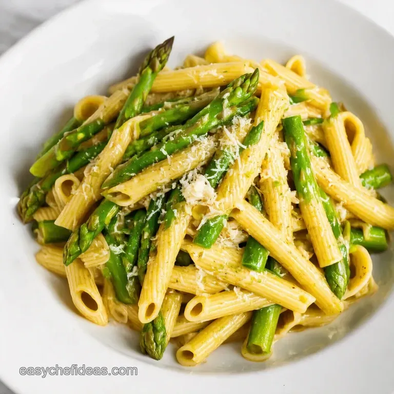 Springtime Asparagus Pasta with Lemon Parmesan