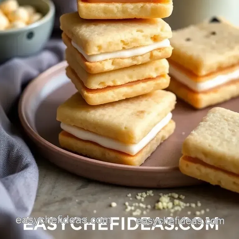Delightful Square Langue De Chat Sandwich Cookies presentation