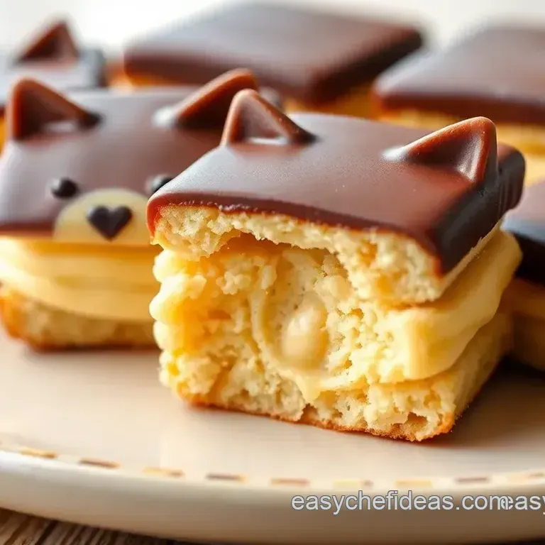 Delightful Square Langue de Chat Sandwich Cookies