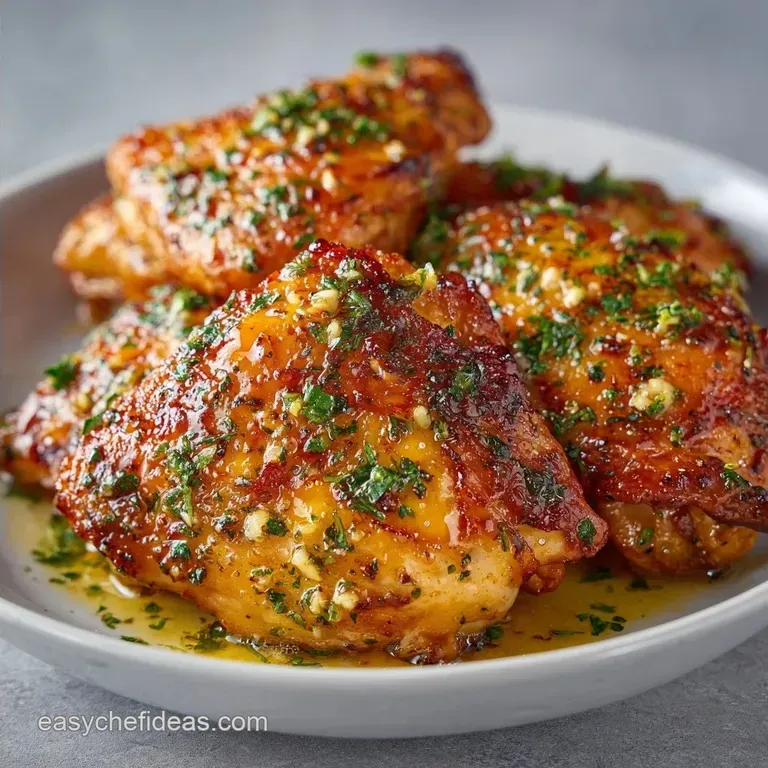 Star Chicken Thighs with Garlic Butter: Mahogany Crisp